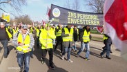 Protesttag von ver.di und Fridays for Future für besseren ÖPNV. © Screenshot 