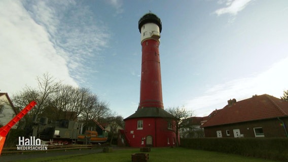 Der Leuchtturm auf Wangerooge. © Screenshot 