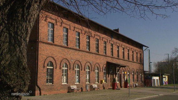 Der Anklamer "Demokratiebahnhof". © Screenshot 