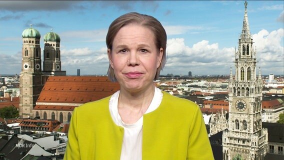 Verena Nierle vom Bayrischen Rundfunk. © Screenshot 