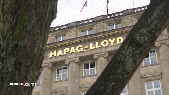 Die Firmenzentrale des Hapag-Lloyd am Ballindamm © Screenshot 