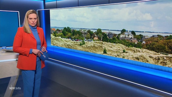 Juliane Möcklinghoff moderiert NDR Info um 14:00 Uhr. © Screenshot 