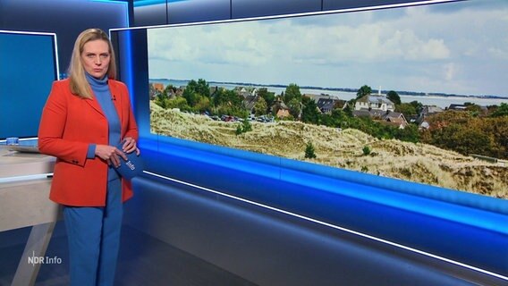 Juliane Möcklinghoff moderiert NDR Info um 14:00 Uhr. © Screenshot 