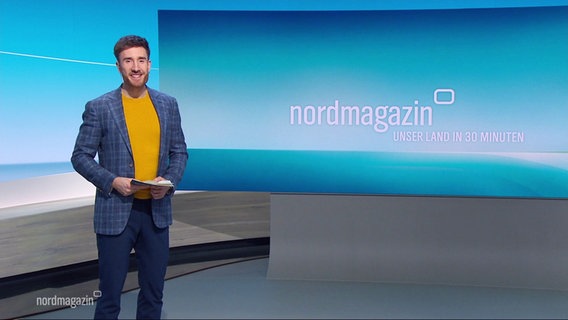 Stefan Leyh moderiert das Nordmagazin. © Screenshot 