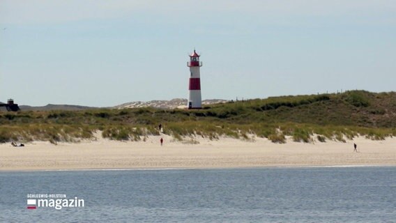 ein Leuchtturm vor blauem Himmel am Meer © Screenshot 