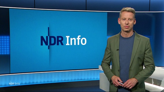 André Schünke moderiert NDR Info um 21:45. © Screenshot 