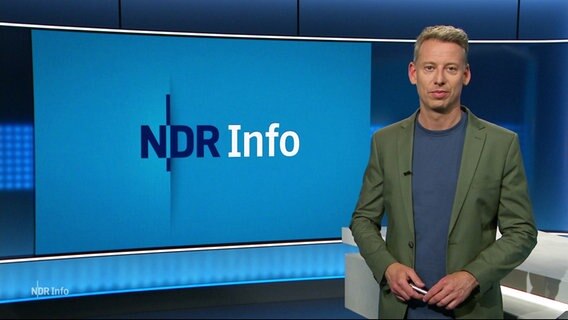 André Schünke moderiert NDR Info um 21:45. © Screenshot 