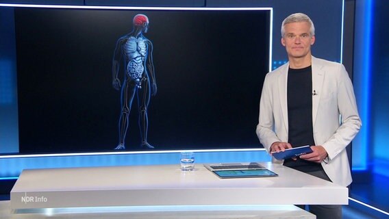 Torsten Schröder moderiert NDR Info. © Screenshot 