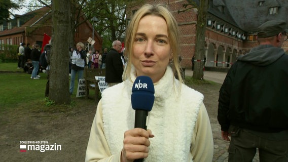 Hannah Böhme berichtet aus Reinbek. © Screenshot 
