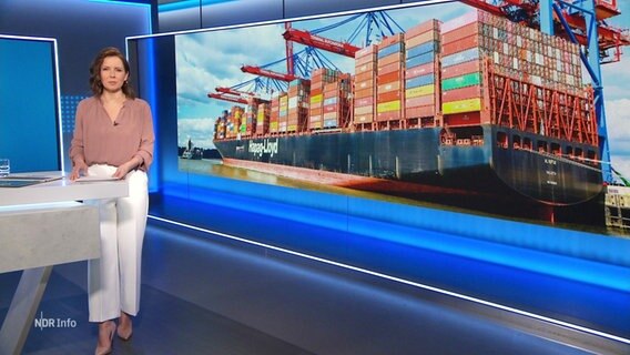 Romy Hiller moderiert NDR Info. © Screenshot 