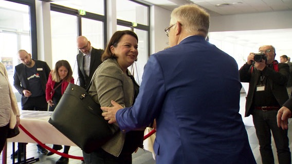 Gesundheitsministerin Drese beim Jahresempfang der Helios Klinik in Schwerin. © Screenshot 