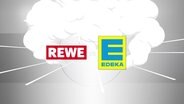 Grafik "Rewe vs Edeka" © Screenshot 