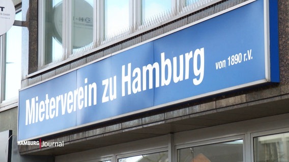 Eingangsschild des Mietervereins zu Hamburg. © Screenshot 