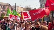 1. Mai-Demo in Rostock. © Screenshot 