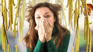 Eine Allergikerin muss niesen. (extra 3 vom 02.05.2024 im Ersten) © NDR 