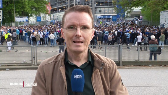 Reporter Heiko Sander berichtet. © Screenshot 