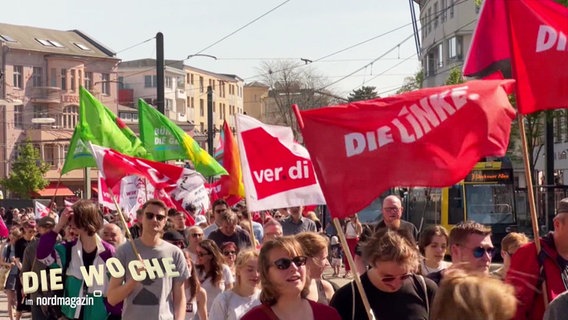 Streikende auf den Straßen. © Screenshot 