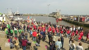 Eindrücke vom Eröffnungstag der Boßel-EM 2024 in Neuharlingersiel. © Screenshot 