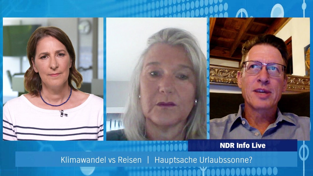Janine Albrecht moderiert NDR Info live. Sie spricht mit Reiseberaterin Gabriele Kausche und Tourismusforscher Harald Zeiss.