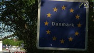 Das Grenzschild zu Dänemark © Screenshot 
