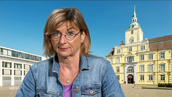 NDR Reporterin Christina Gerlach berichtet aus Oldenburg © Screenshot 
