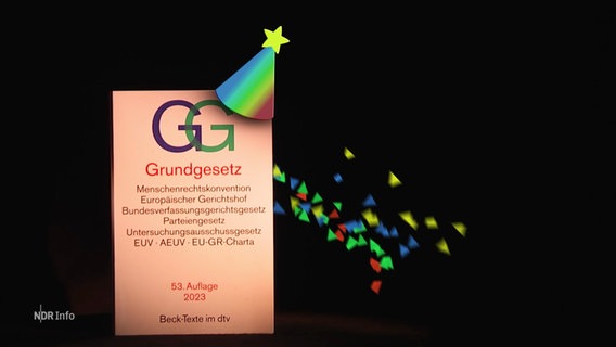 Das deutsche Grundgesetz feiert in diesem Jahr seinen 75. Geburtstag. © Screenshot 