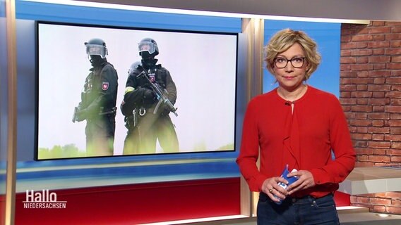 Christina von Saß moderiert Hallo Niedersachsen. © Screenshot 