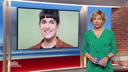Christina von Saß moderiert Hallo Niedersachsen 26.05.2024. © Screenshot 