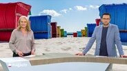 Moderatorin Harriet Heise und Moderator Christopher Scheffelmeier © Screenshot 
