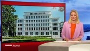 Dina Hille moderiert das Hamburg Journal um 18:00 Uhr. © Screenshot 
