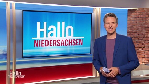 Arne-Torben Voigts moderiert Hallo Niedersachsen. © Screenshot 