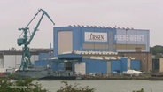 Das Gelände der Peene-Werft in Wolgast. © Screenshot 