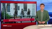 Carl-Georg Salzwedel moderiert das Hamburg-Journal um 18:00 Uhr. © Screenshot 