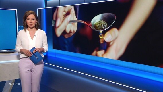 Romy Hiller moderiert NDR Info 16:00. © Screenshot 