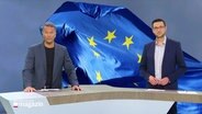 Gerrit Derkowski und Chrisztopher Scheffelmeier moderieren das Schleswig-Holstein Magazin © Screenshot 