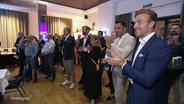 Jubel bei der CDU über den Wahlausgang © Screenshot 