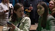 Die Grüne Rosa Domm während der Wahlparty am Sonntag © Screenshot 
