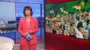 Theresa Pöhls moderiert das Hamburg Journal um 18 Uhr. © Screenshot 