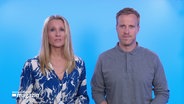 Gabi Lüeße und Henrik Hansens moderieren das Schleswig-Holstein Magazin um 19:30 Uhr. © Screenshot 
