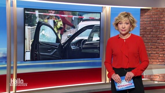 Christina von Saß moderiert Hallo Niedersachsen. © Screenshot 