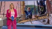 Moderatorin Bibiana Barth im Studio. © Screenshot 