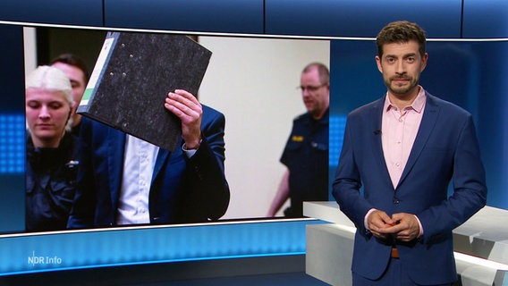 Moderator Daniel Anibal Bröckerhoff im Studio. © Screenshot 