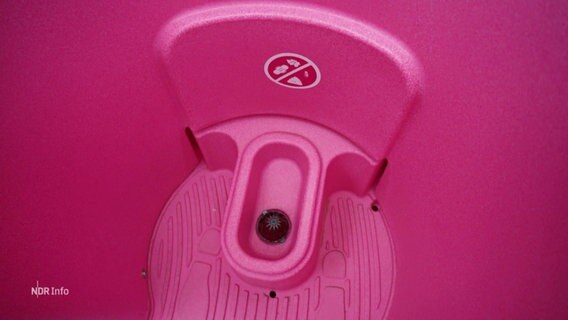 Ein pinkes Hock-Urinal © Screenshot 