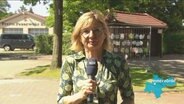 Christina Gerlach berichtet. © Screenshot 