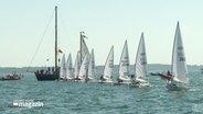 Segelboote fahren auf der Ostsee vor Kiel. © Screenshot 