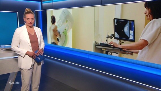 Juliane Möcklinghoff moderiert NDR Info um 16:00 Uhr. © Screenshot 