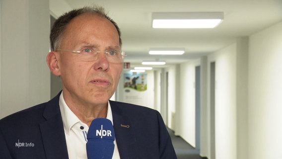 Professor Eberhard Haunhorst äußert sich zur potentiellen Gefahr der Vogelgrippe auch auf Mensch und Milchvieh. © Screenshot 
