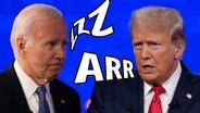 US-Präsident Joe Biden und sein Herausforderer Donald Trump. (extra 3 vom 04.07.2024 im Ersten) © NDR 