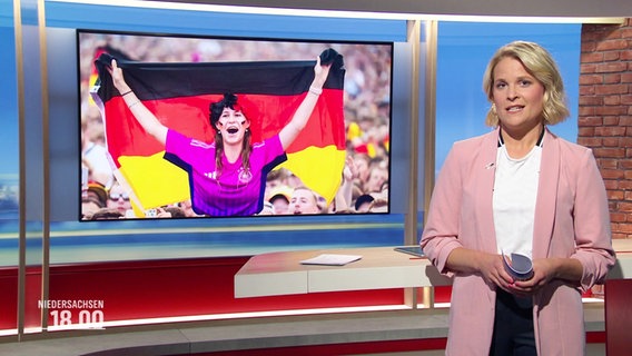 Kathrin Kampmann moderiert Niedersachsen 18:00 Uhr. © Screenshot 