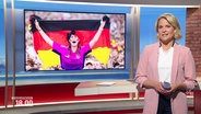 Kathrin Kampmann moderiert Niedersachsen 18:00 Uhr. © Screenshot 